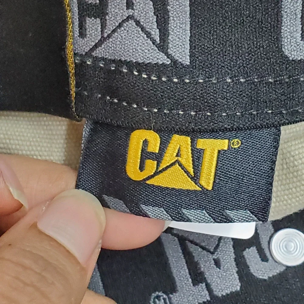 CAT Men Pants 30X32 Khaki Khakis Twill Work Pants Button 32